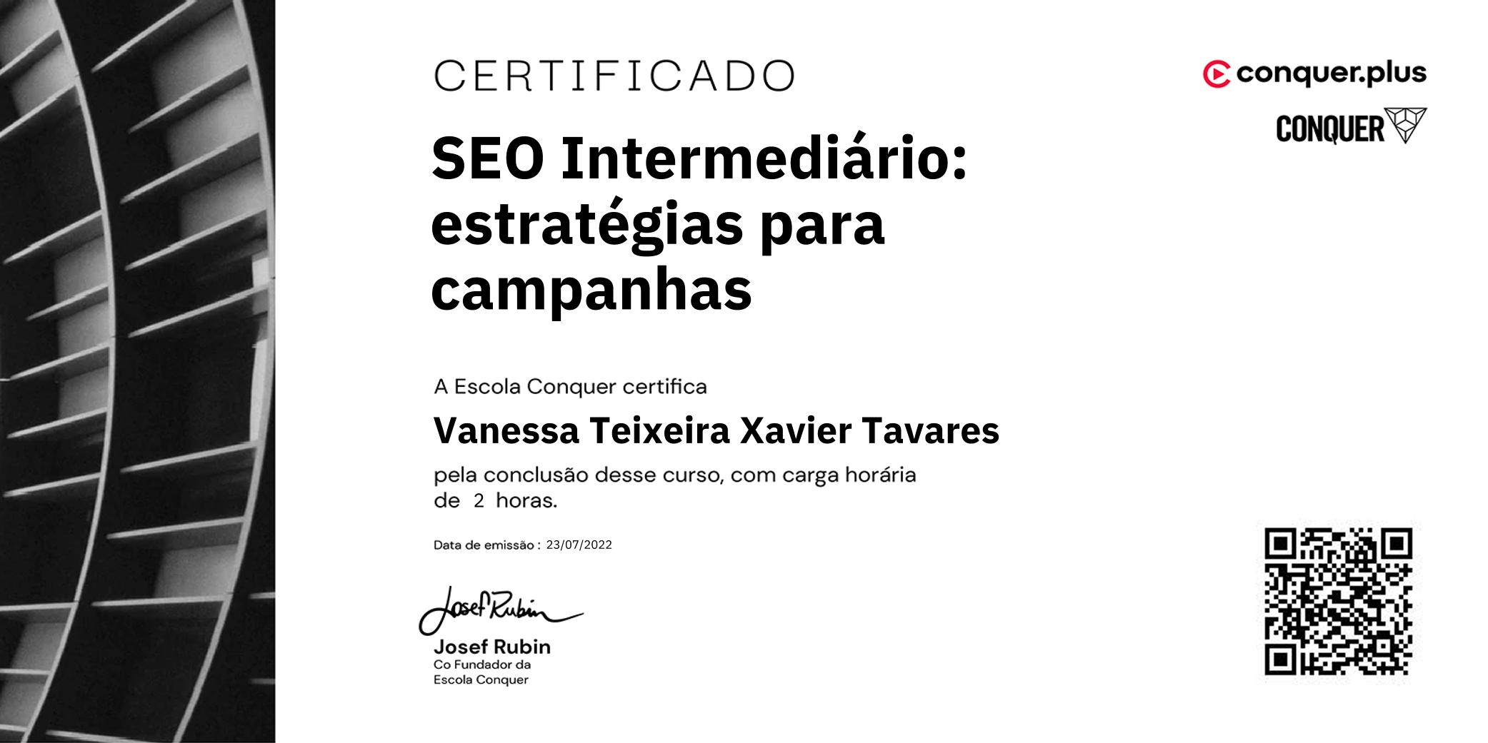 Certificado de SEO Intermediário: estratégias para campanhas